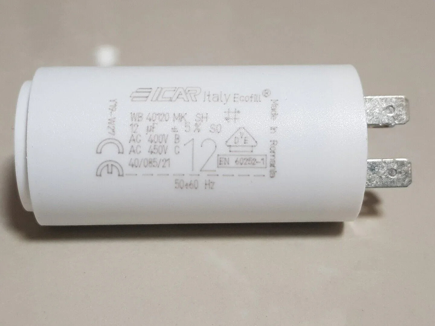 ICAR 12μF/450V running capacitor 50/60Hz 4 pins applicable to electric motor pump fan and dryer - Hankemotor - AU