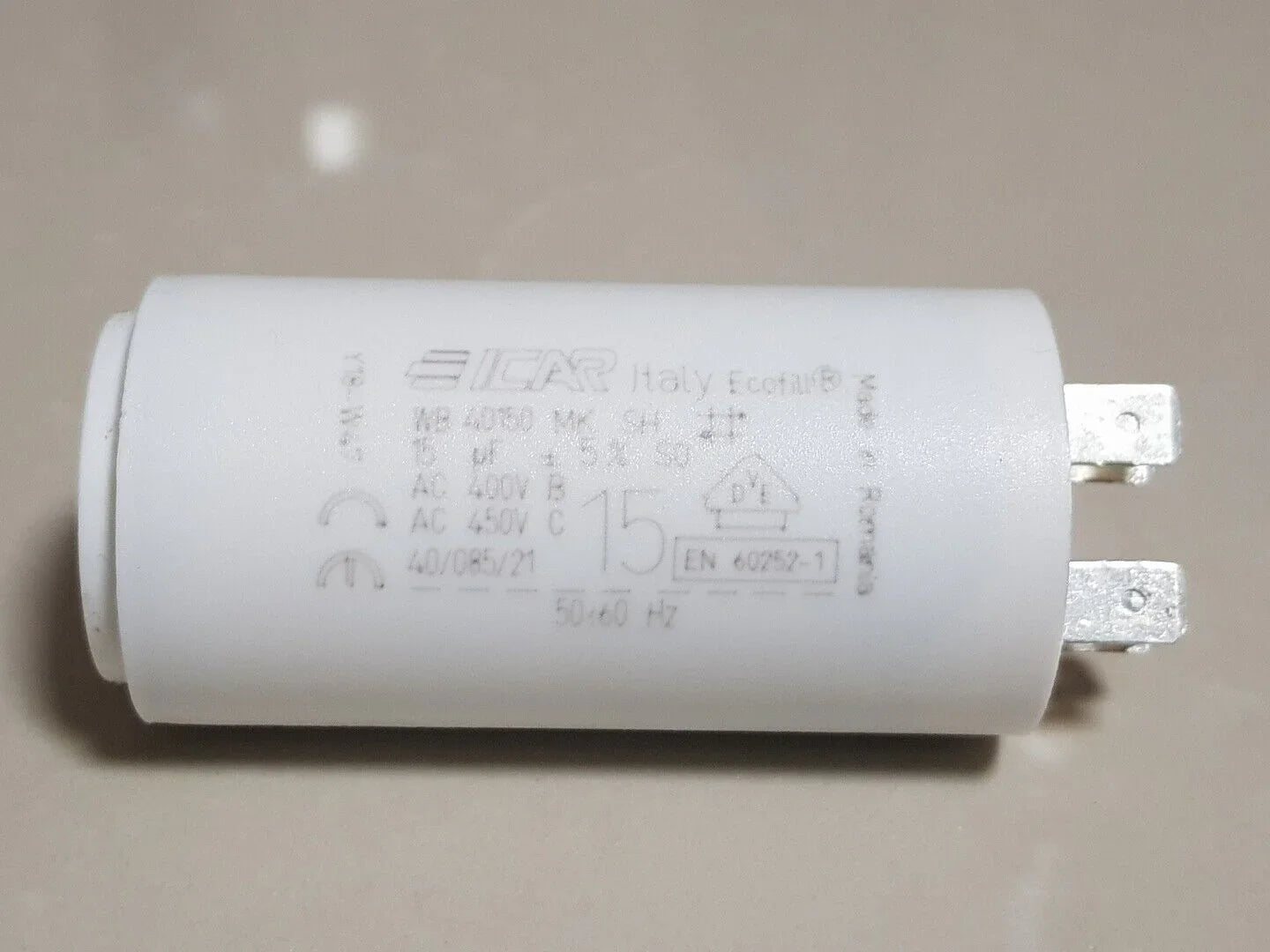 ICAR 15μF/450V running capacitor 50/60Hz 4 pins applicable to electric motor pump fan and dryer - Hankemotor - AU