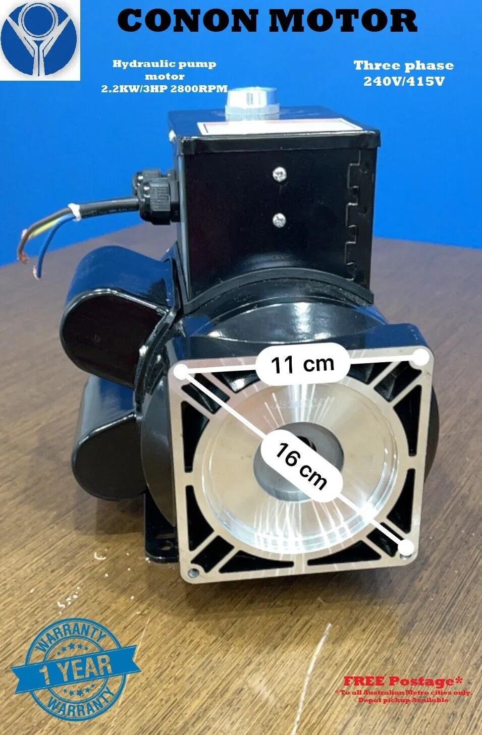 Three phase 2.2kw 9 spins Hydraulic spline motor 2800rpm vehicle CAR lift hoist - Hankemotor - AU