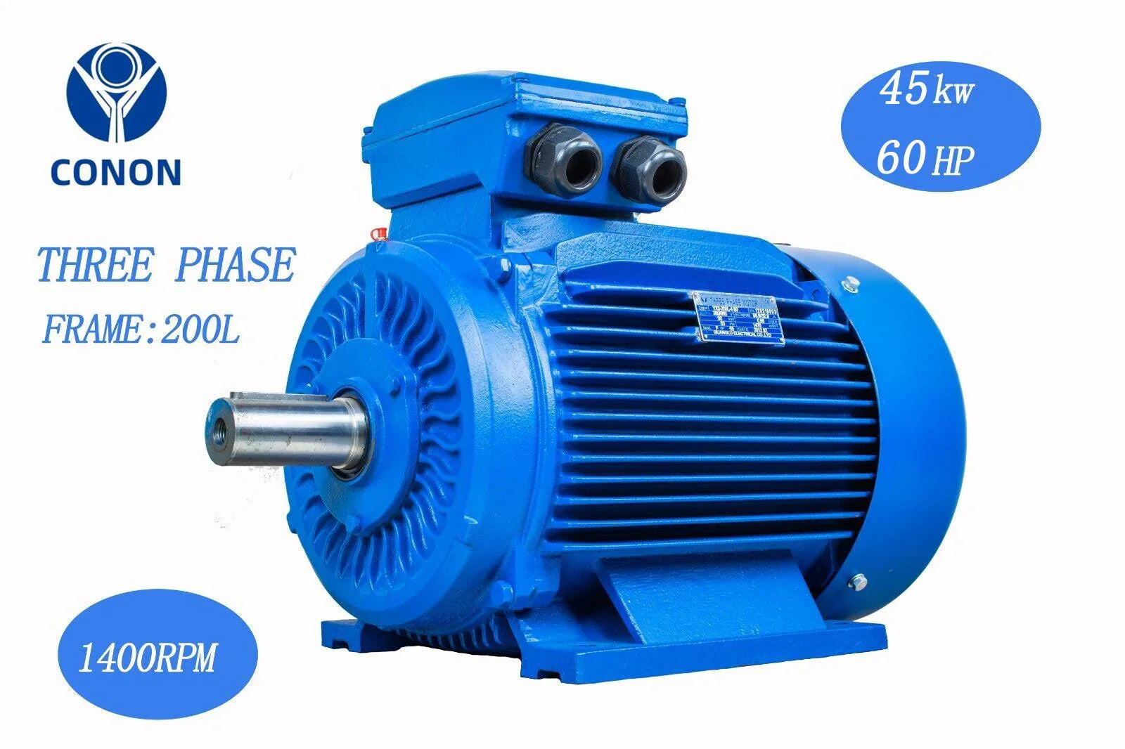 45kw/60HP 1400rpm Electric motor three phase Frame 200 compressor - Hankemotor - AU