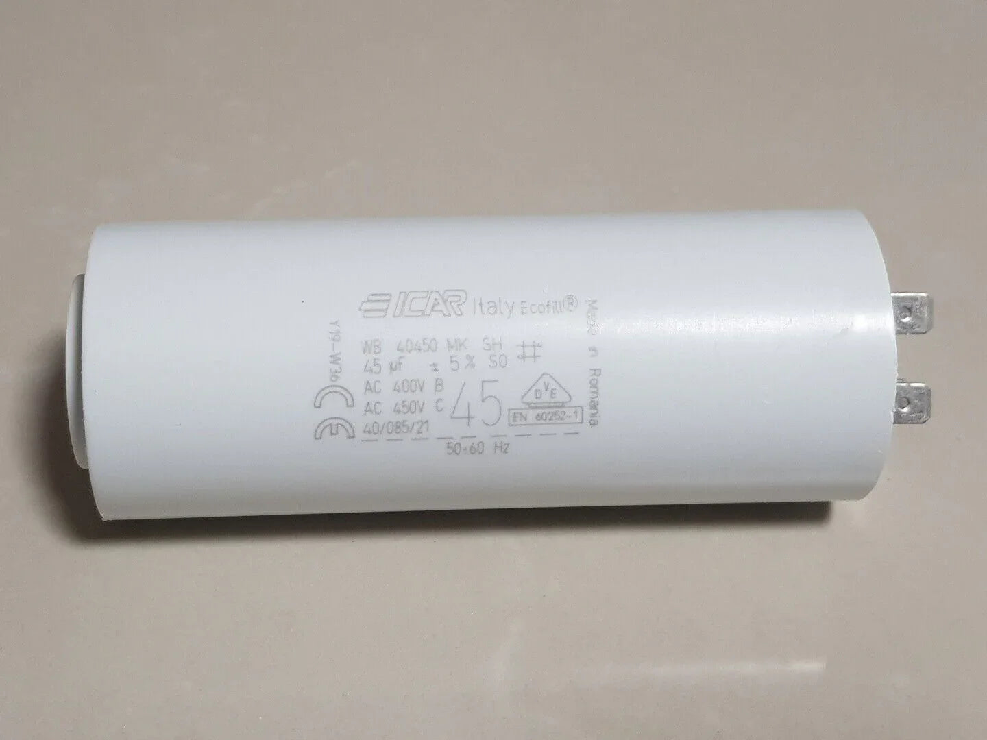 ICAR 45μF/450V running capacitor 50/60Hz 4 pins applicable to electric motor pump fan and dryer - Hankemotor - AU