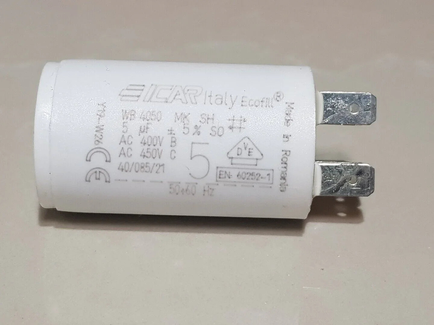 ICAR 5μF/450V running capacitor 50/60Hz 4 pins applicable to electric motor pump fan and dryer - Hankemotor - AU