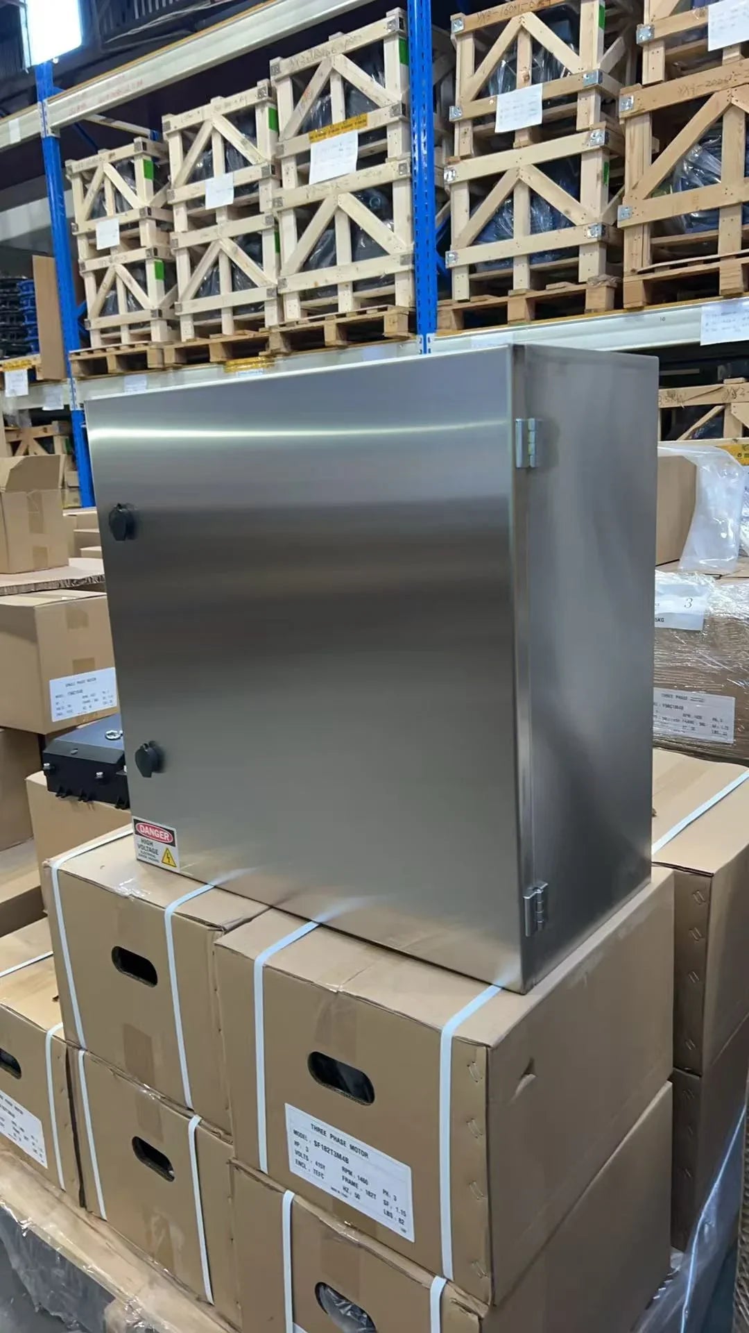 1.5mm thickness double lock catch 304 stainless Steel 600x800x400mm IP66 Electrical Enclosure Box - Hankemotor - AU