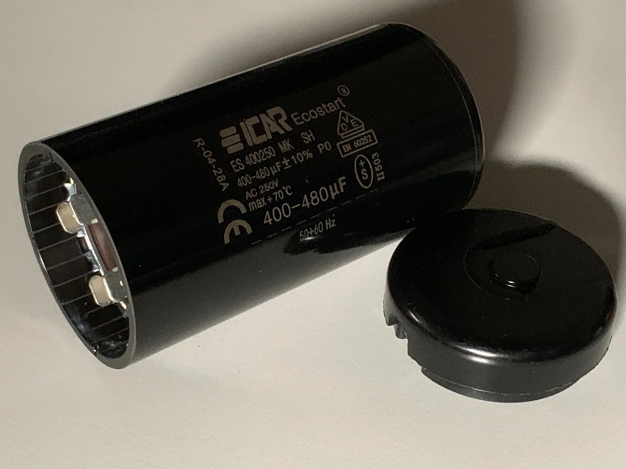 ICAR quality starting capacitor 250VAC 400 - 480 uF Motor Fan 50/60Hz - Hankemotor - AU