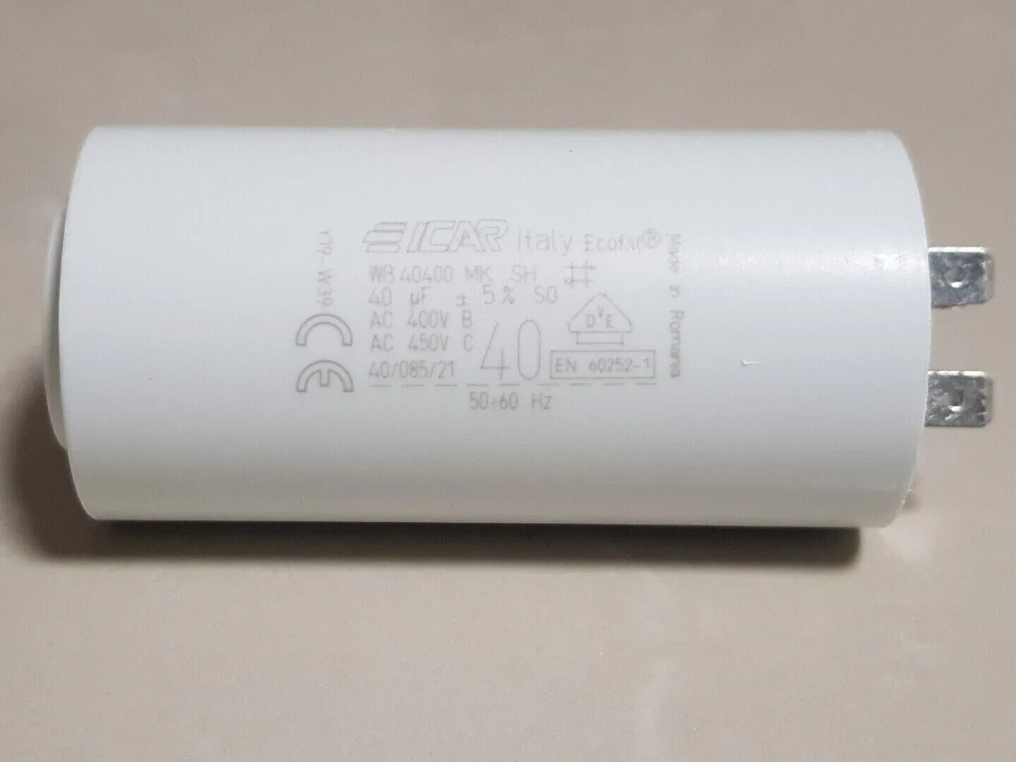 ICAR 40μF/450V running capacitor 50/60Hz 4 pins applicable to electric motor pump fan and dryer - Hankemotor - AU