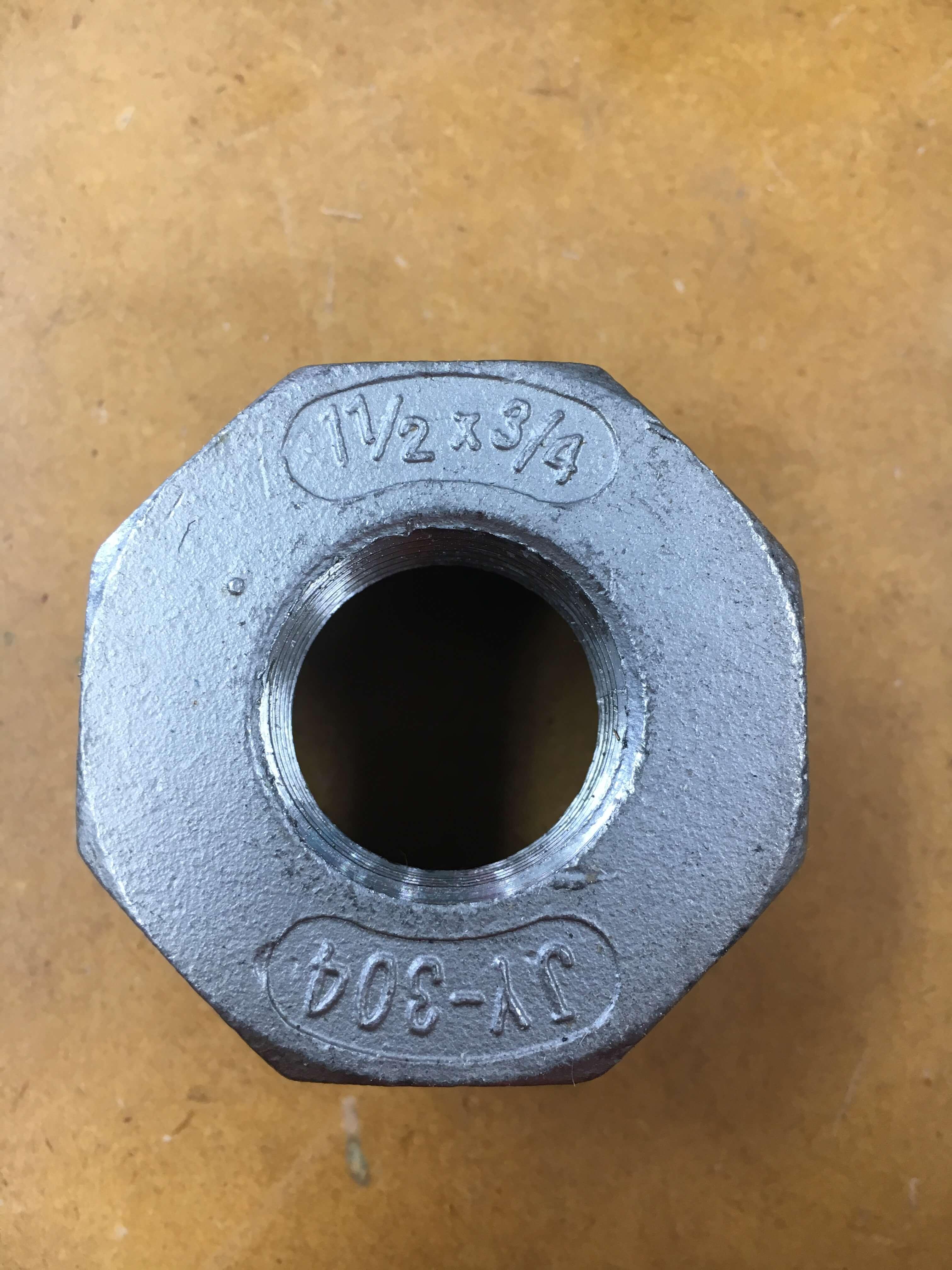 1 1/2'' to 3/4'' fitting reducing reducer pipe adapter Stainless Steel F - Hankemotor - AU
