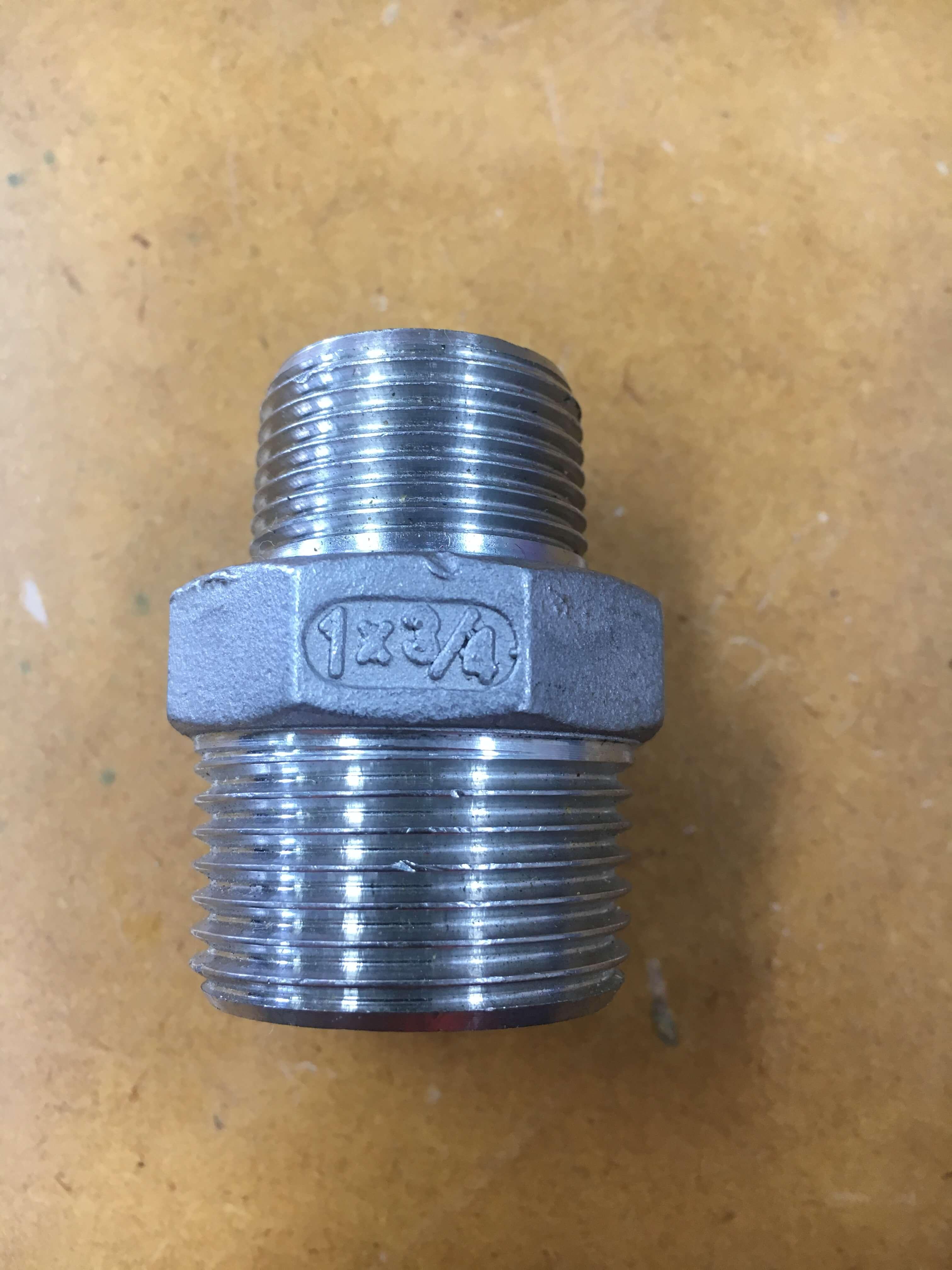 1'' to 3/4'' fitting reducing reducer pipe adapter Stainless Steel. 304 - Hankemotor - AU