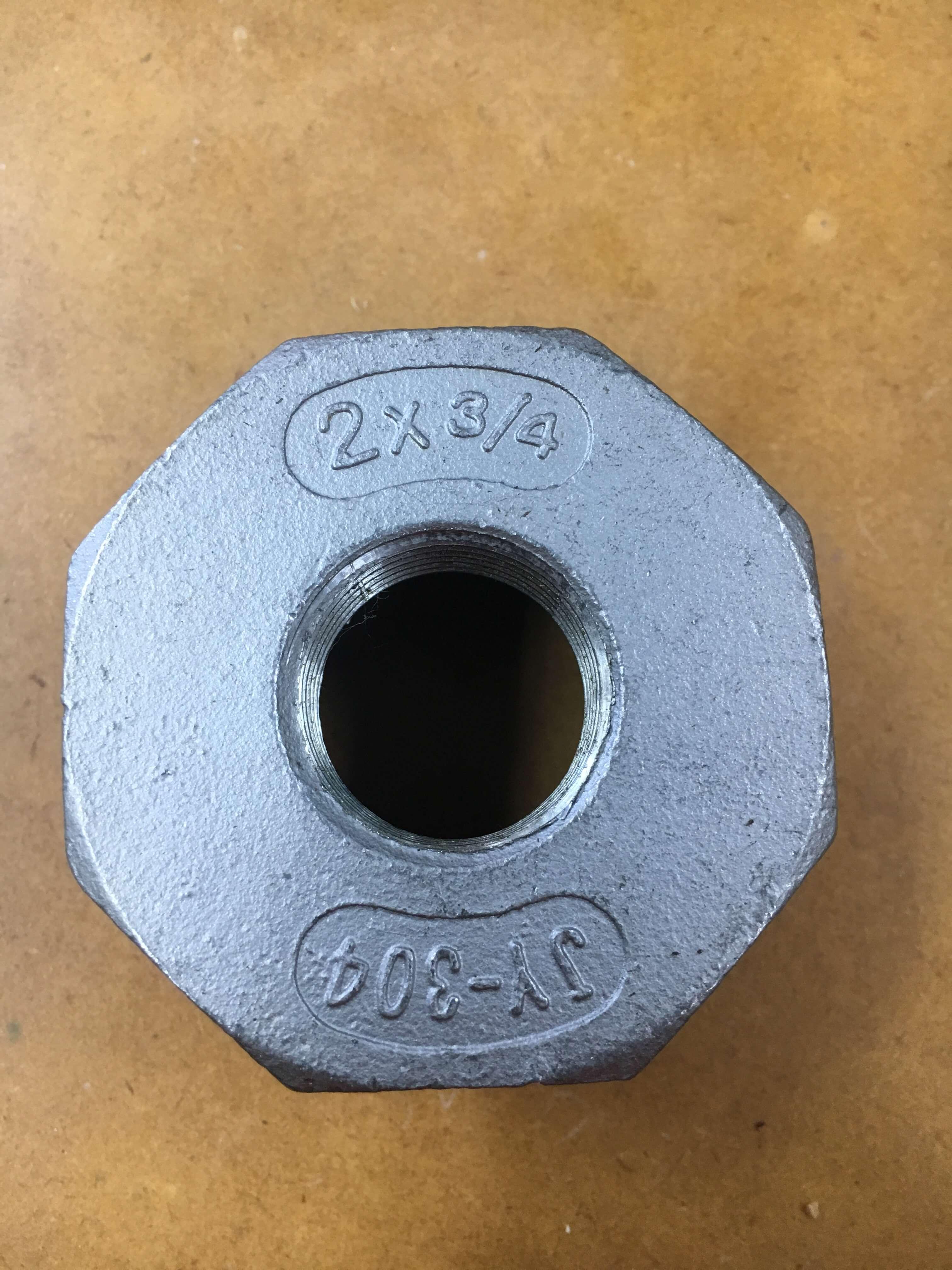 2'' to 3/4'' fitting reducing reducer pipe adapter Stainless Steel. 304 F - Hankemotor - AU