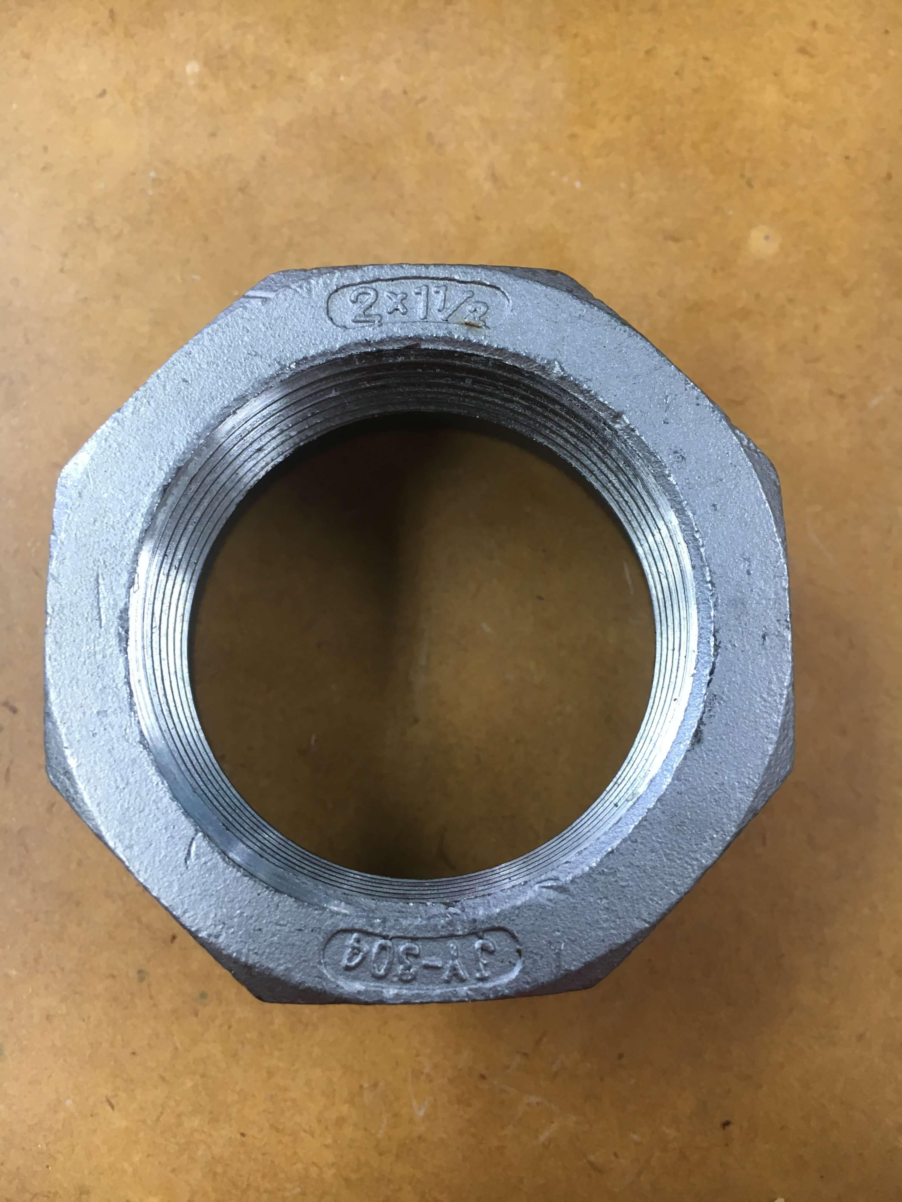 2'' to 1 1/2'' fitting reducing reducer pipe adapter Stainless Steel. 304 - Hankemotor - AU