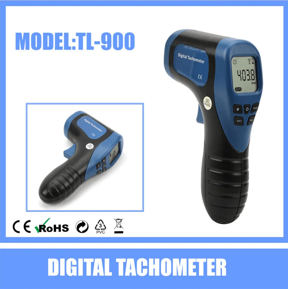 Non-contact Digital Laser Tachometer RPM Revolution Car/Motor Speed Tester - Hankemotor - AU