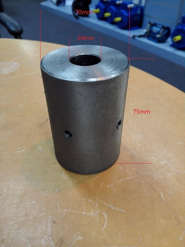 belt sander pulley length 75mm Around diameter 70mm shaft 24mm - Hankemotor - AU