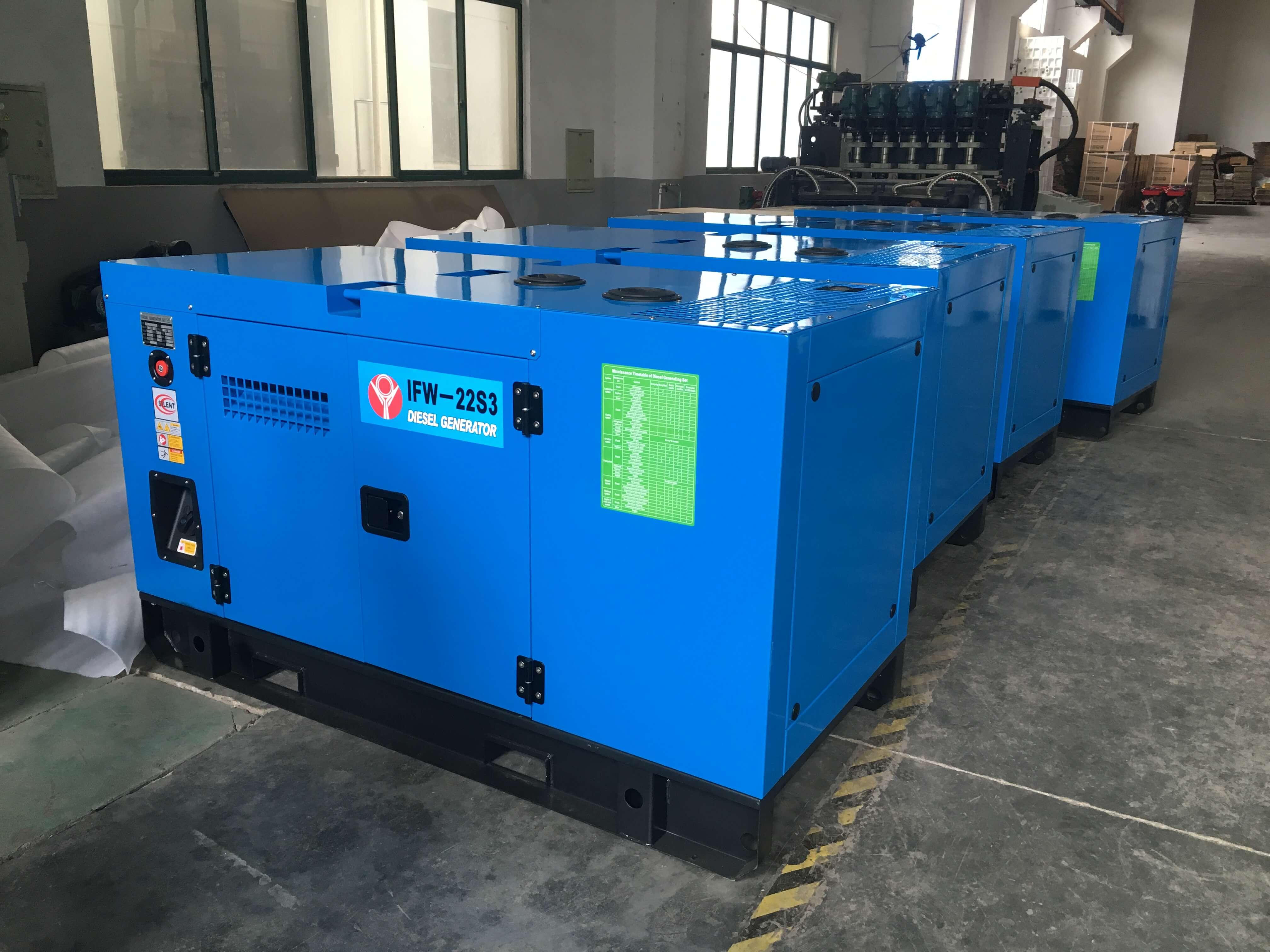 Three Phase 16kw / 20KVA Extra Slient Diesel Generator portable heavy duty - Hankemotor - AU