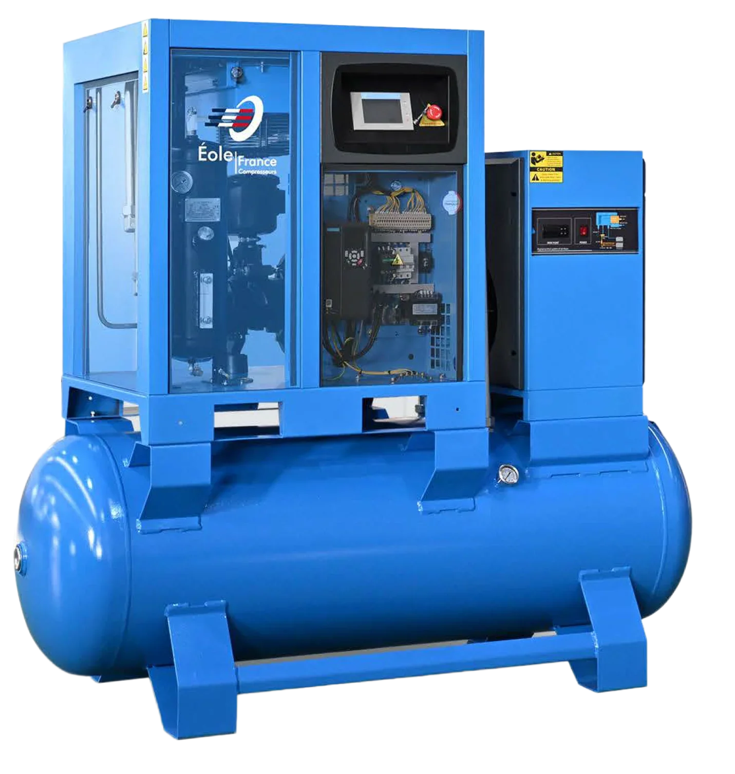 Hanke SCREW AIR COMPRESSOR 42CFM 7.5KW Integrated AIO PM VFD 1200L/MIN DRYER 350L TANK - Hankemotor - AU