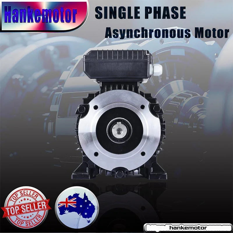Brand-new 2POLES 2800RPM B34 FLANGE 1.5kw/2HP motor single-phase 240v REVERSIBLE CSCR shaft 24mm - Hankemotor - AU