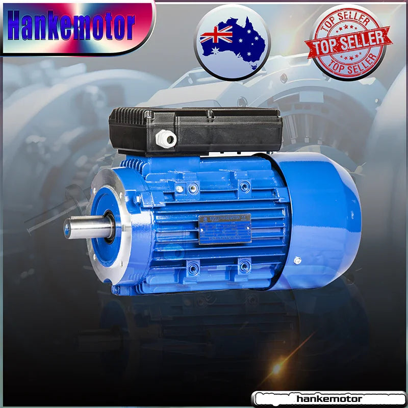 Brand-new B14 mounting 2P 1.5kw/2HP motor single-phase 240v REVERSIBLE CSCR shaft 24mm - Hankemotor - AU