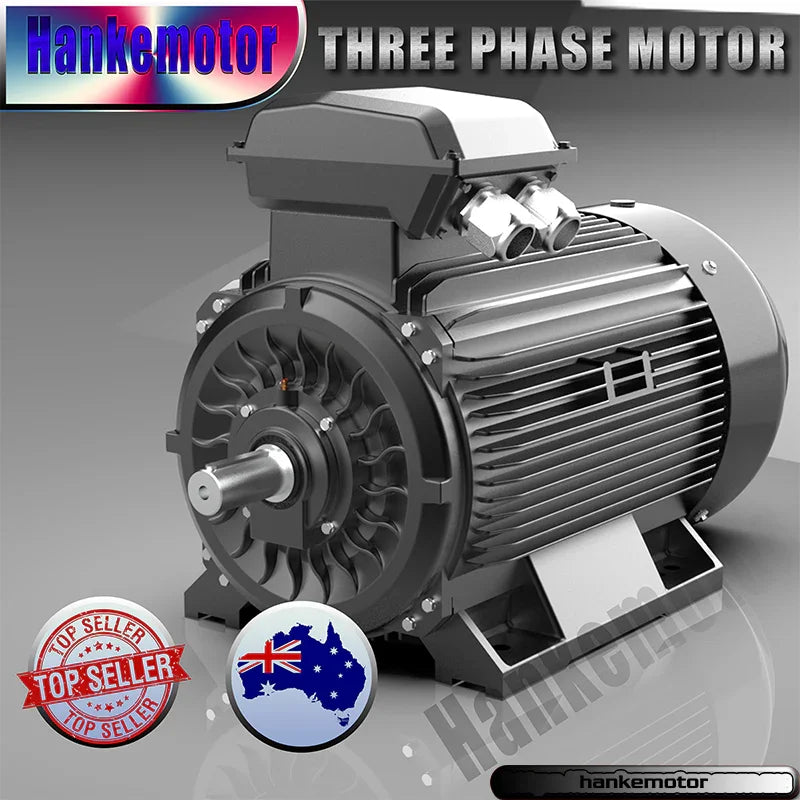 Brand-new 4 poles 1400RPM 315kw 422HP shaft 95mm Induction Electric motor 3 phase 415/720v compressor fan - Hankemotor - AU