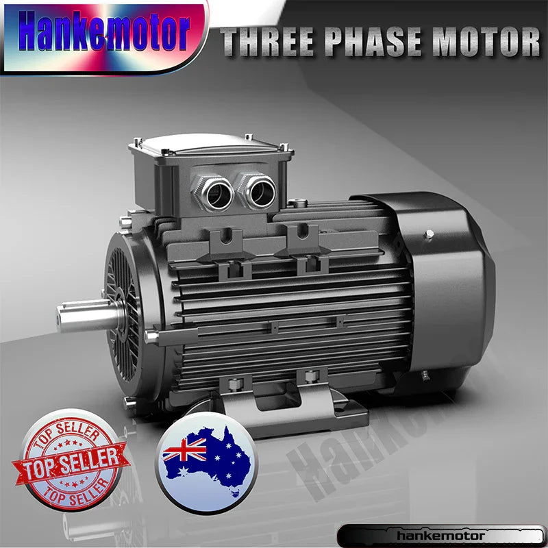 Brand-new 2.2kw 3HP 2800rpm shaft 19mm Electric motor Three-phase 240/415V suitable for pumps and fans - Hankemotor - AU