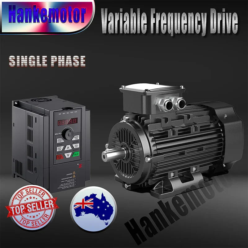 Single Phase varaible frequency drive with Electric motor speed control package - Hankemotor - AU