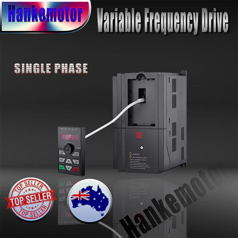 Single Phase varaible frequency drive with Electric motor speed control package - Hankemotor - AU