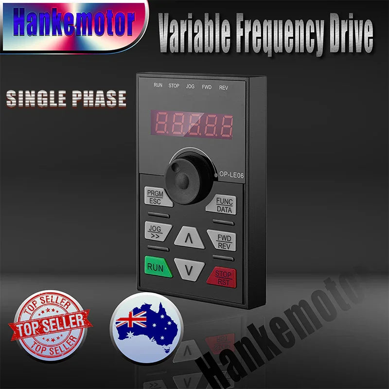 Single Phase varaible frequency drive with Electric motor speed control package - Hankemotor - AU
