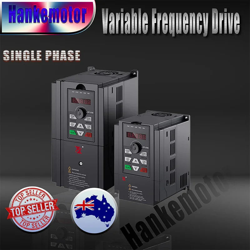 Single Phase varaible frequency drive with Electric motor speed control package - Hankemotor - AU