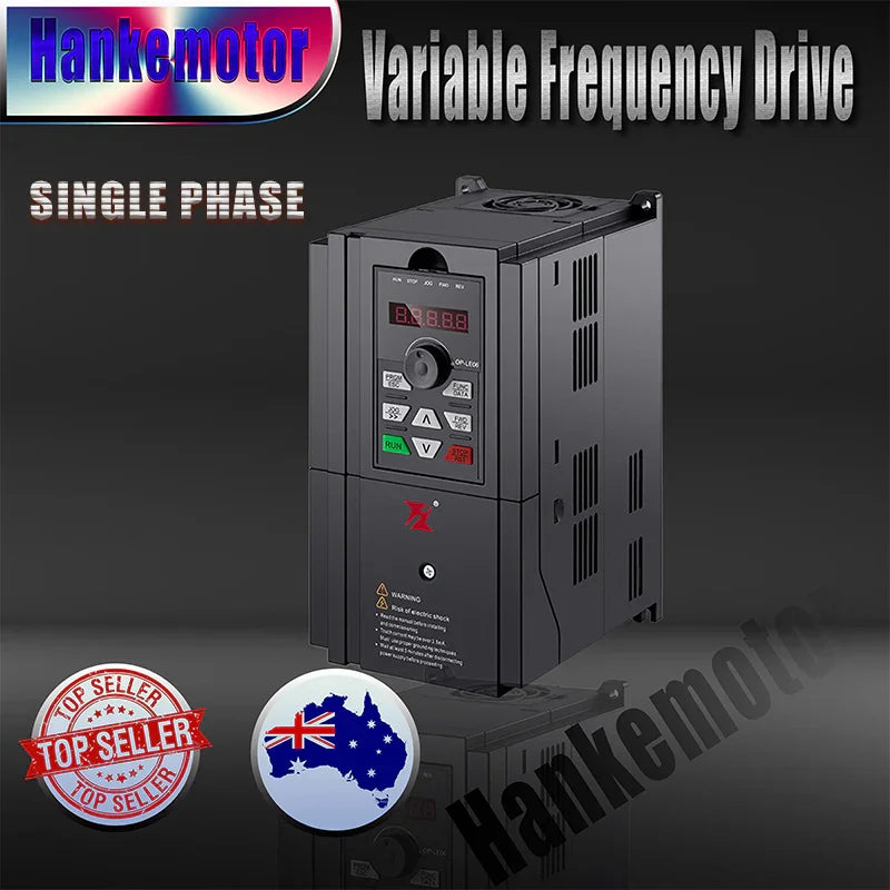 Single Phase varaible frequency drive with Electric motor speed control package - Hankemotor - AU