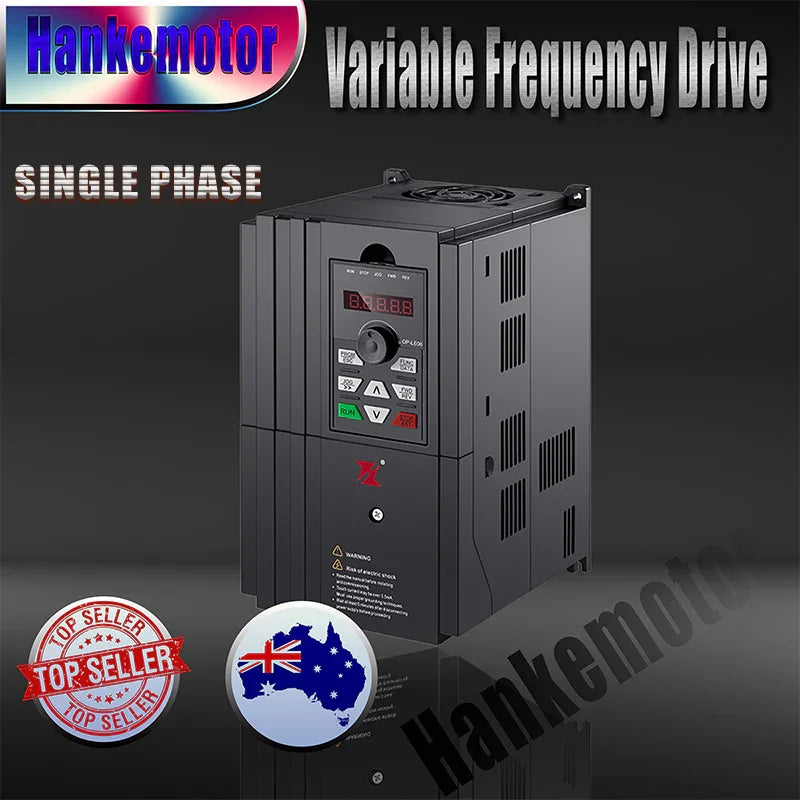 Single Phase varaible frequency drive with Electric motor speed control package - Hankemotor - AU