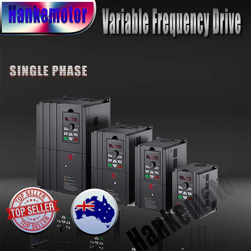 Single Phase varaible frequency drive with Electric motor speed control package - Hankemotor - AU