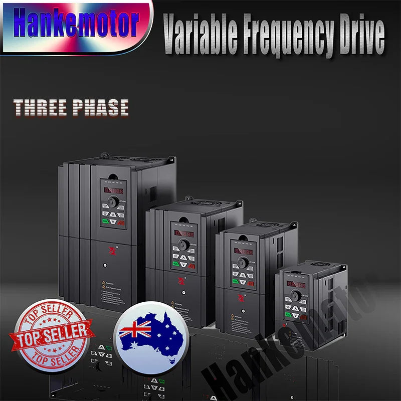 132KW/176HP 113A 415V AC 3 phase variable frequency drive inverter VSD VFD Lathe - Hankemotor - AU